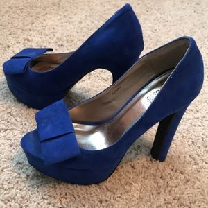 Charlotte Russe Cobalt blue heels
